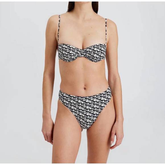NEW SOLID & STRIPED miranda bikini bottom in horse print - Picture 1 of 3